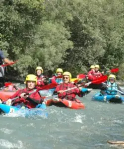 Groupe en Airboat à Serre Chevalier